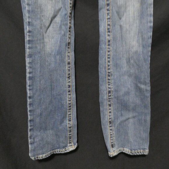 BLUENOTES | size 27 | Blue Denim - Jeans | Embroidered Back Pockets - Picture 7 of 16